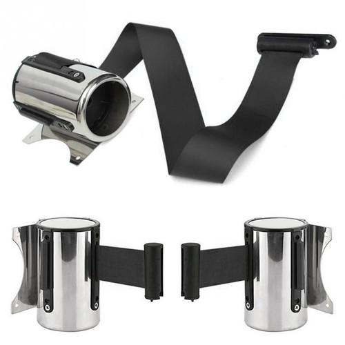 Wall mount queue barrier with - mount,