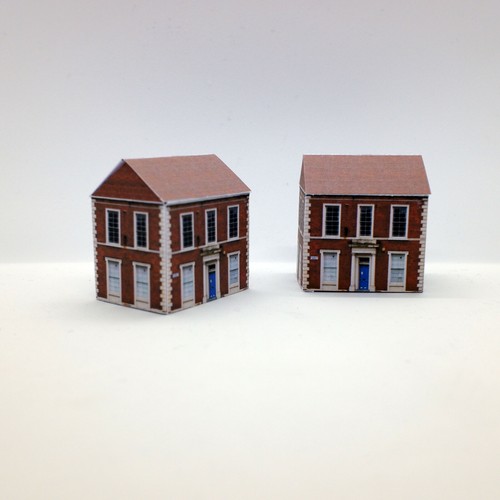 Gauge model railway - railway, houses