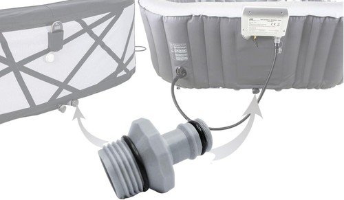 Spa hot tub - tub, drain