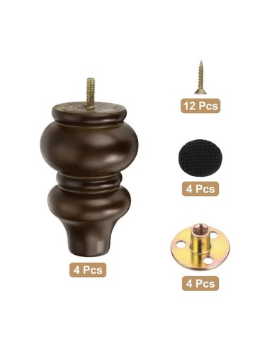 Inch wood furniture legs - wood,