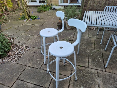 Vintage nicolle white enameled - white,