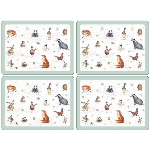 Wrendale placemats set 4 - placemats,