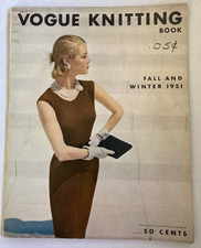1951 Vogue Knitting Book ~ Fall & Winter Designs ~ Classic Patterns