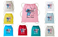 Personalised Your Name Mickey Mouse Drawstring Bag Back To School Rucksack Bag