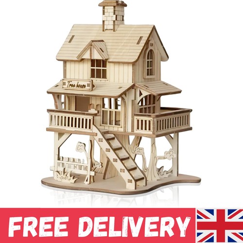 Wooden puzzle tiny tree - 3d,