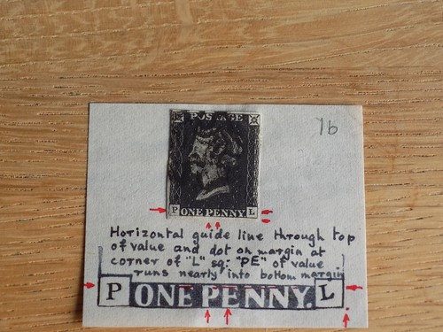1840 penny black with - gb, 4