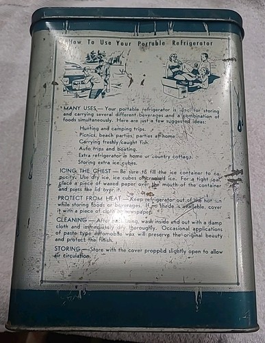 Vintage portable refrigerator - vintage,