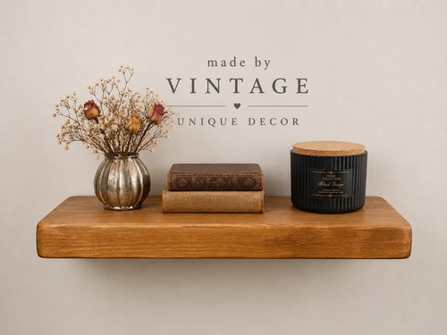 Chunky rustic floating wall - rustic,