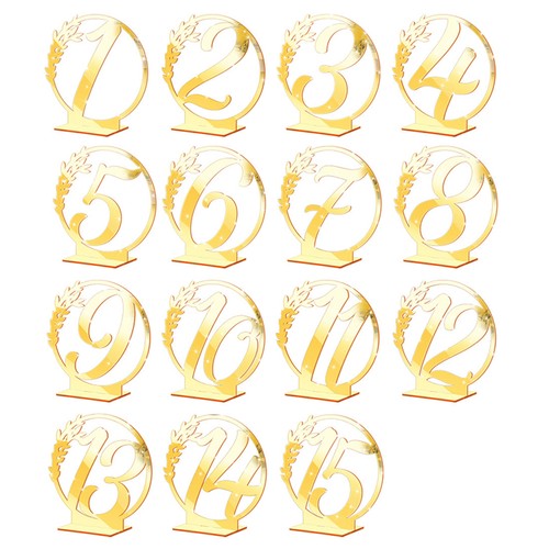 Wedding table numbers - wedding, 1-15
