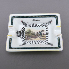 Hermes Paris Ashtray Hunter Hunting Plate Dish Porcelain Mini Tray Cigar No box