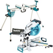 Makita LS1110F 260mm Slide Compound Mitre Saw 240V with Folding Mitre Saw Stand