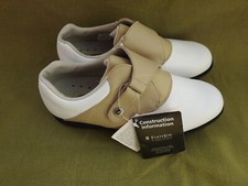 FootJoy AQL Womens Golf Shoes Leather White/Beige US7 EU38 UK5 (W)