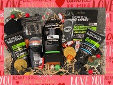 MEN’S L’OREAL GROOMING PAMPER GIFT BOX HAMPER FOR HIM. VALENTINES DAY BIRTHDAY