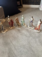 6 x Coalport roaring twenties Ornaments Figurines,