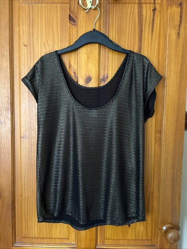 Ladies chain mail gold black - ladies, gold/black