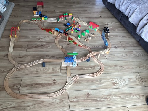 Wooden train set bridges - wooden,