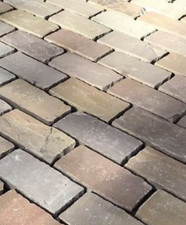 Raj Green Indian Sandstone Natural Paving Cobble Setts stones | 200x100x40/60 mm