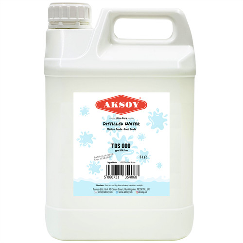 Aksoy distilled water - distilled, 5l