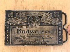 Bergamot buckle A-168/0 Budweiser Buckle With Bottle Opener USA Size~95x60mm