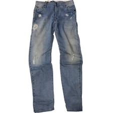 G-STAR Men's Lt. Aged Destroy Blue Arc Zip 3D Slim Jeans RRP £80
