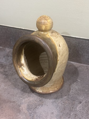 Vintage salt pig - salt, stoneware