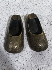 Vintage 2 Indian Brass Shoe