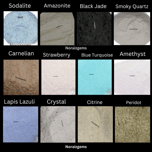 Crushed gemstone dust powder - gemstone,