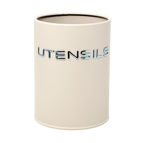 Kitchen utensil holder - kitchen, cream