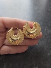 9ct Gold Fancy Gypsy Creoles