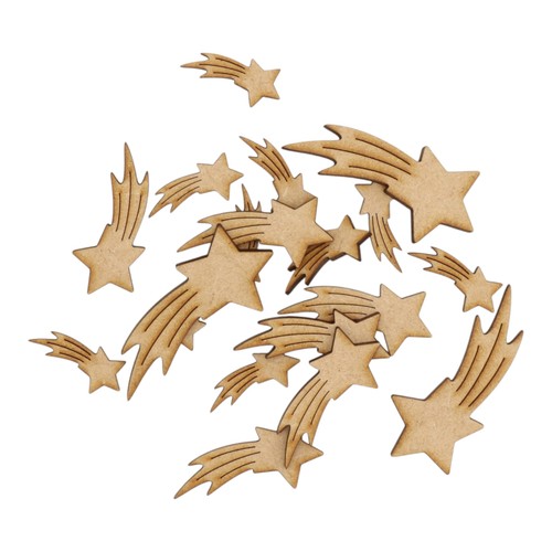 Wooden shooting star mdf - shooting,