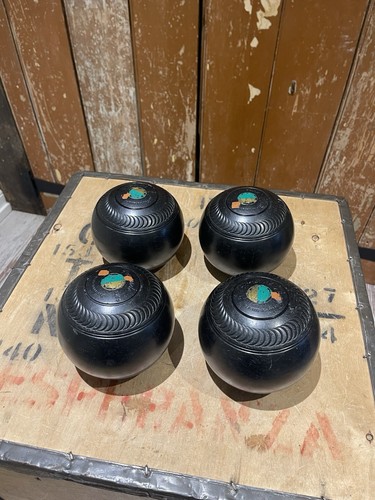 Vintage henselite lawn bowls - vintage,