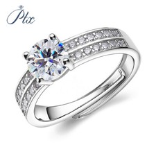 GENUINE 1CT Moissanite Ring