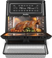 Breville Halo Flexi Digital Dual Air Fryer Oven 11L: Serves 10+ (Handle Missing)