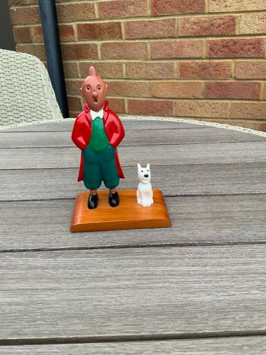 Wooden tintin with snowy - wooden,