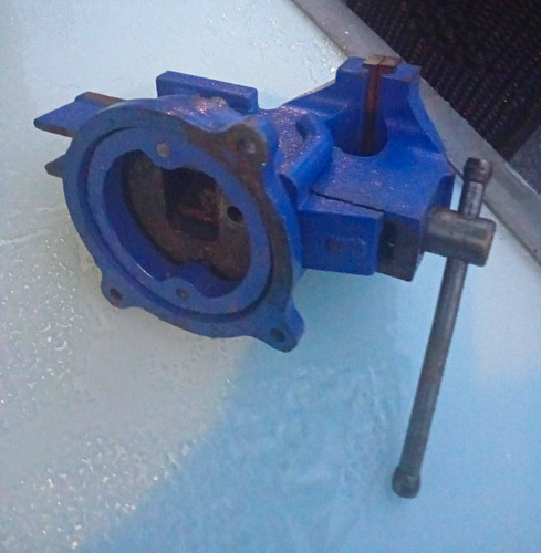 Blue heavy duty bench - duty,