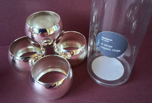 Silver metal circular - silver,