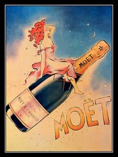 Champagne Moet, Retro metal