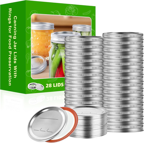 56pcs canning lids - 56pcs, rings