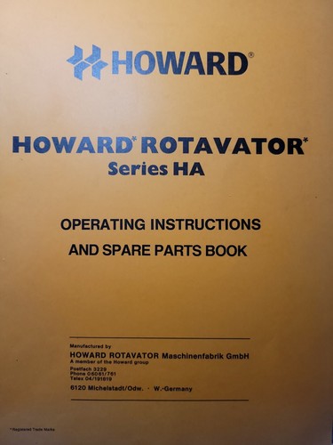 Howard series rotavator - howard, ha
