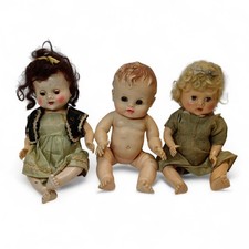 Set Of 3 Vintage Plastic Baby