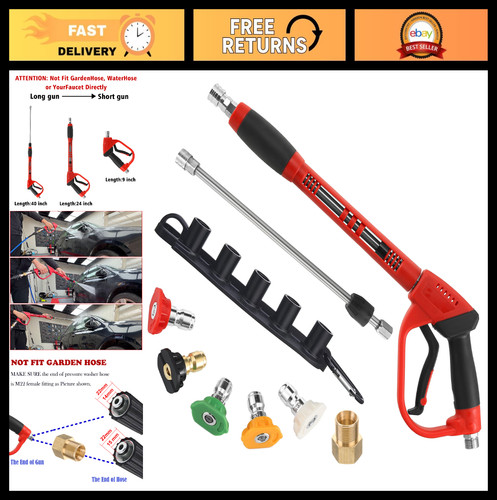 Deluxe pressure washer - pressure, long