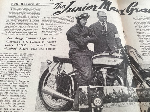 Junior manx eric briggs norton - briggs,