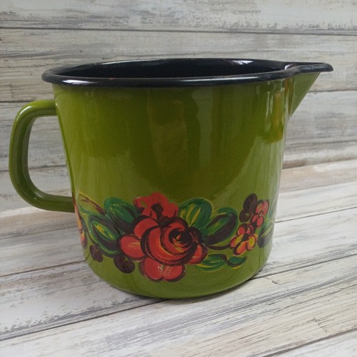 Vintage green floral - green,