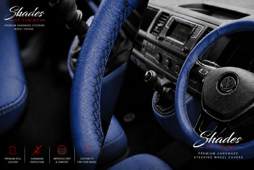 Leather steering wheel cover - steering,