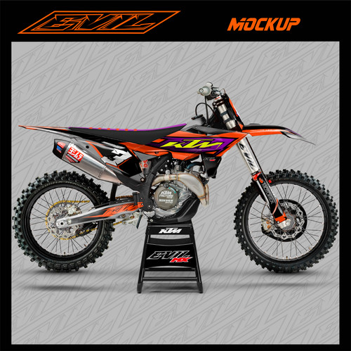 Custom graphics kit ktm sx - mx, kit: