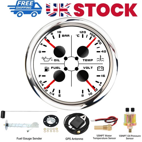 85mm white gauge - 85mm, 4
