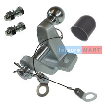 3.5 Ton Ball and Pin Universal Towing Hitch Coupling with Bolts 3500kg Tow Jaw