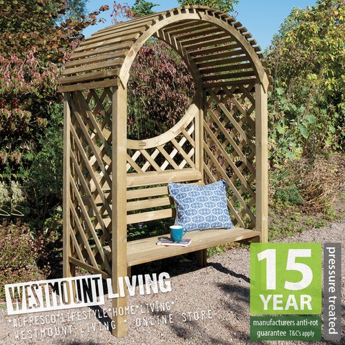 Garden arbour bench seat patio - garden,