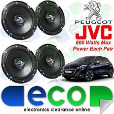 Peugeot 208 2012 On JVC 6.5" 1200 Watts 2-Way Front & Rear 5 Door Car Speakers