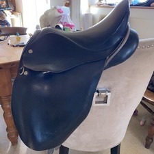 Black Leather Pony Saddle